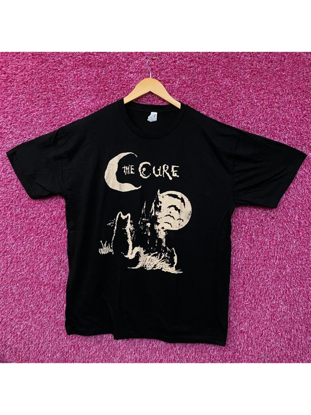 The Cure The LoveCats Cat Moon Graphic Art Rock Band T-Shirt XL